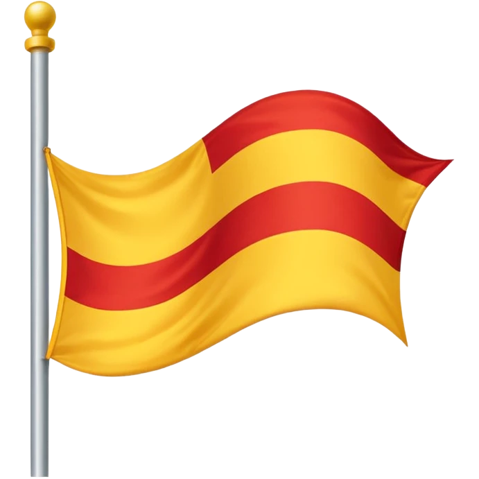 Yellow red flag emoji