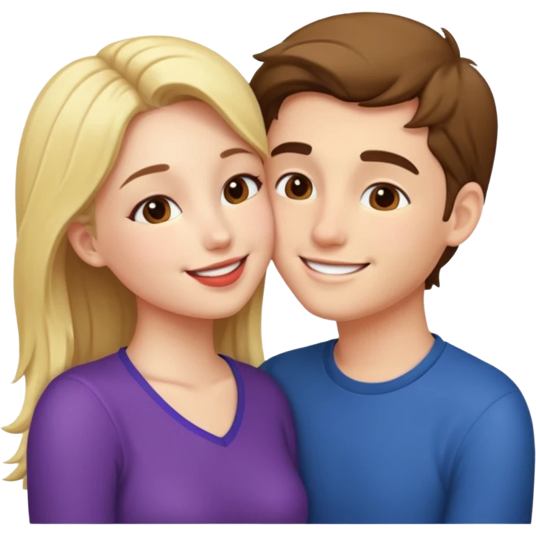young people kissing  emoji