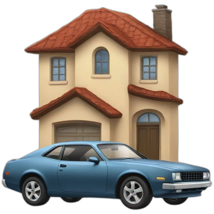 car and house emoji