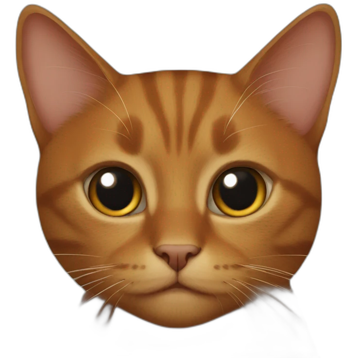 black and ginger cat emoji