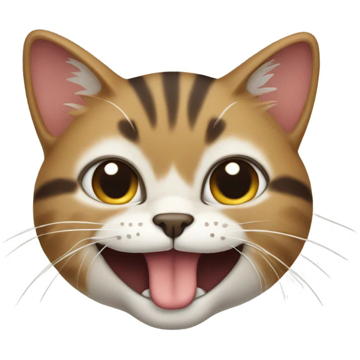 Cat drooling emoji