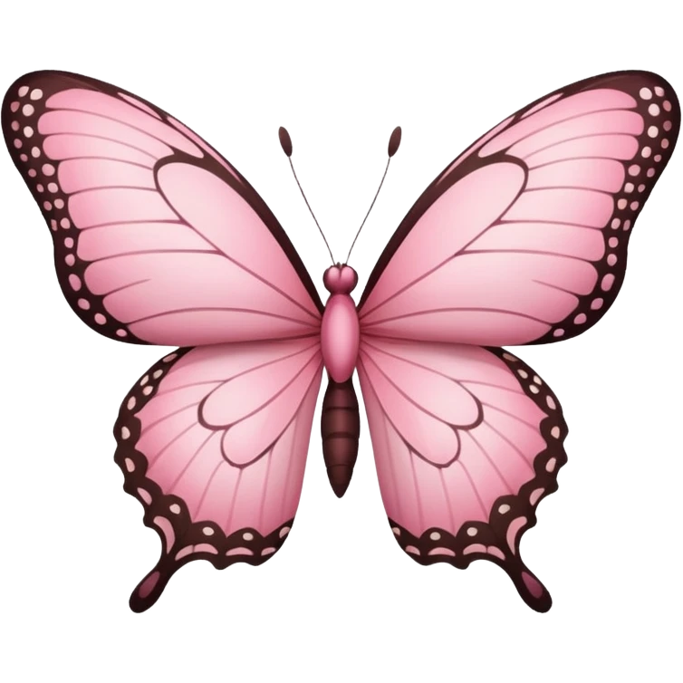 pink butterfly with open wings emoji