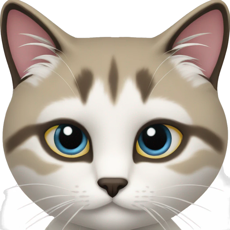 Gato siamés snowshoe emoji