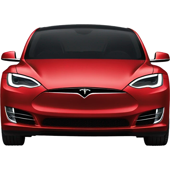 Red tesla emoji