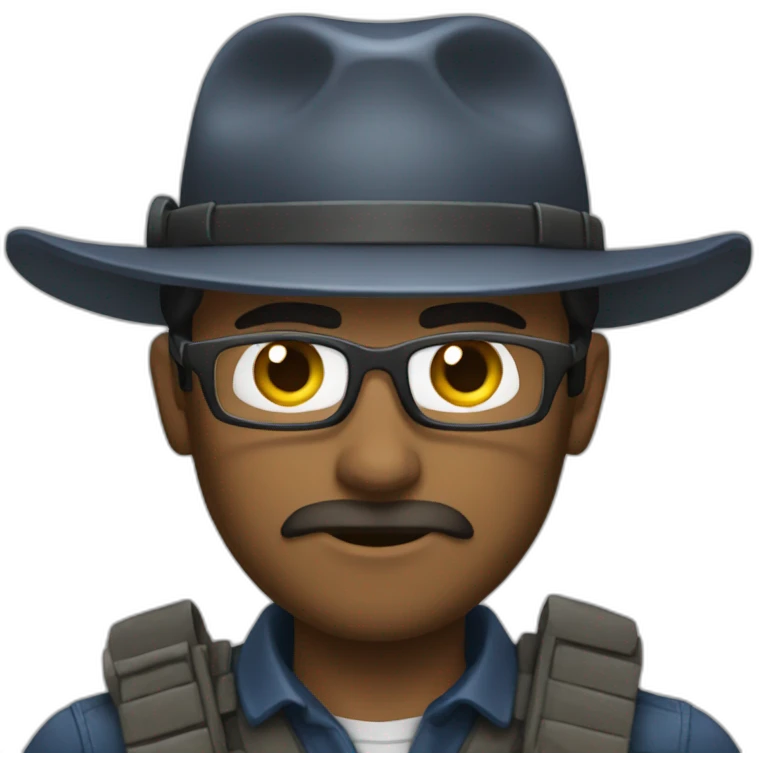 Una persona trabajando de vigilante  emoji