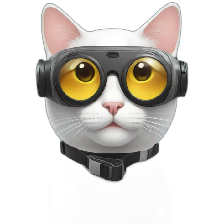 Cat with vr glasses emoji