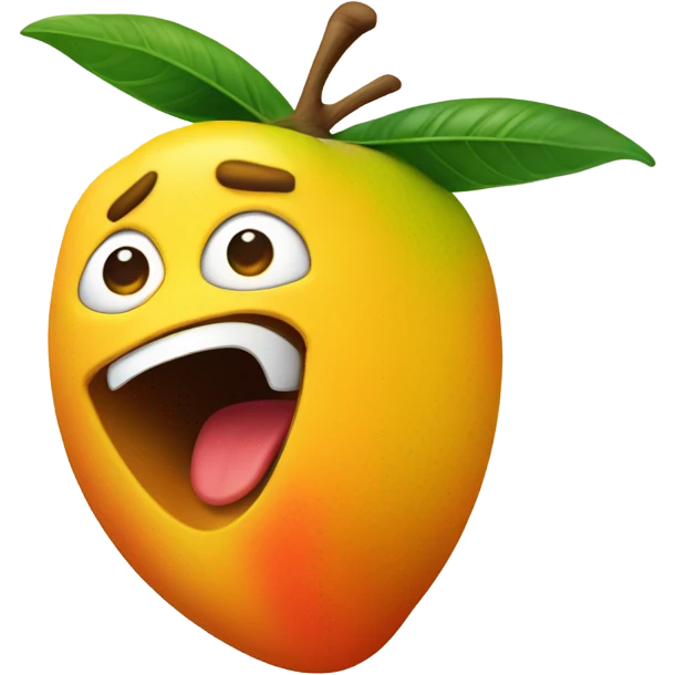 Mad mango throwing cellphone emoji