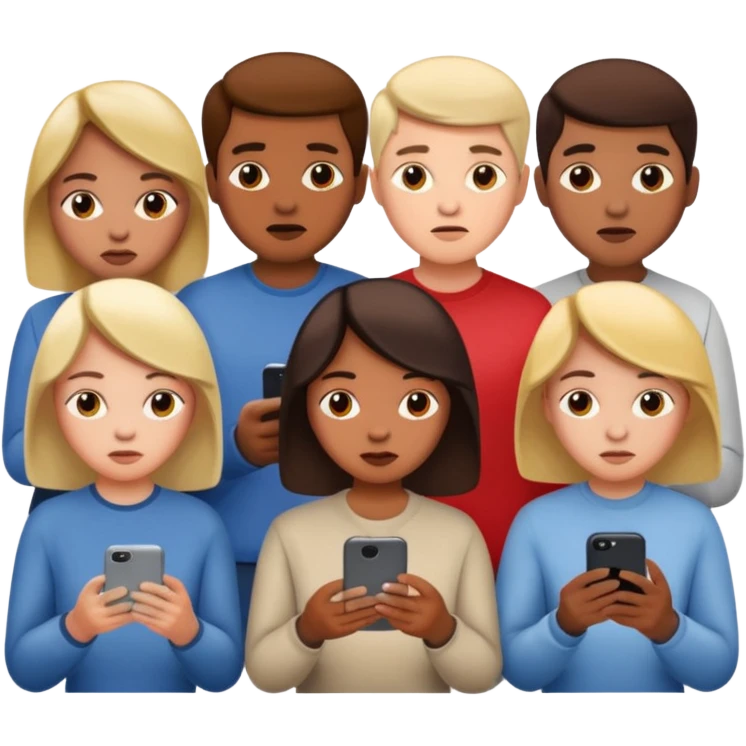 people searching something with iphone emoji