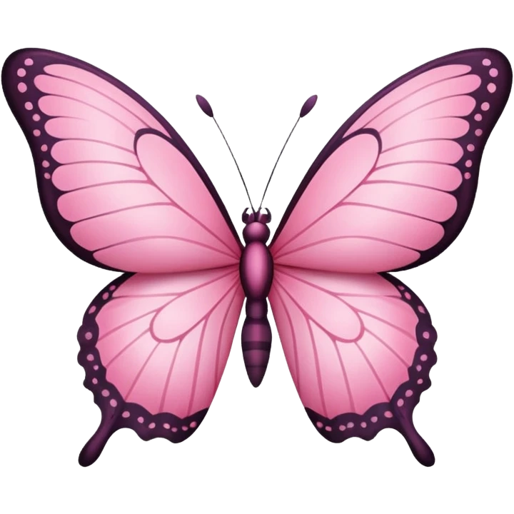 Pink butterfly  emoji