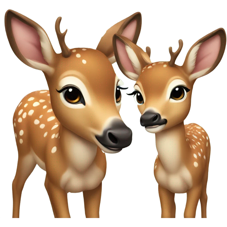 two deers baby emoji
