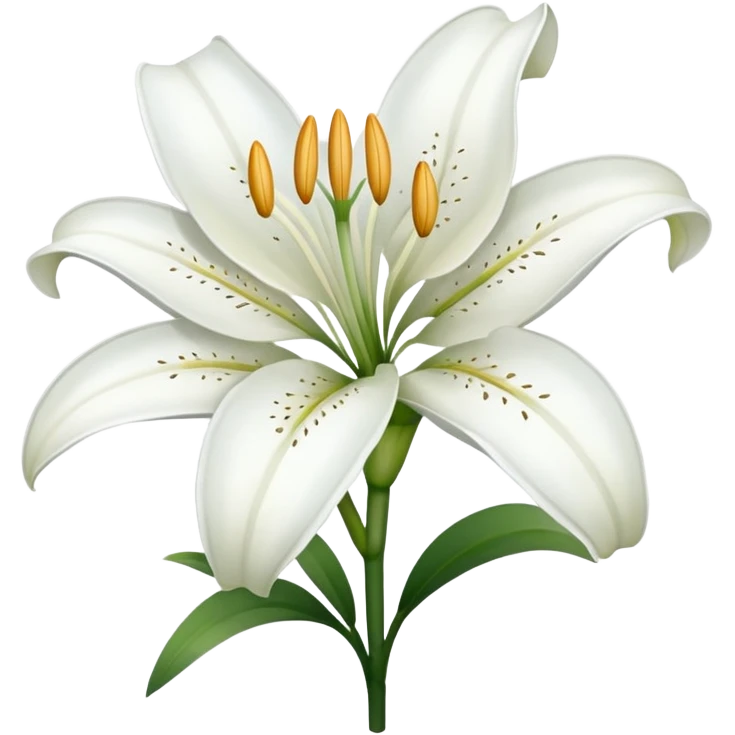 White Lily emoji emoji