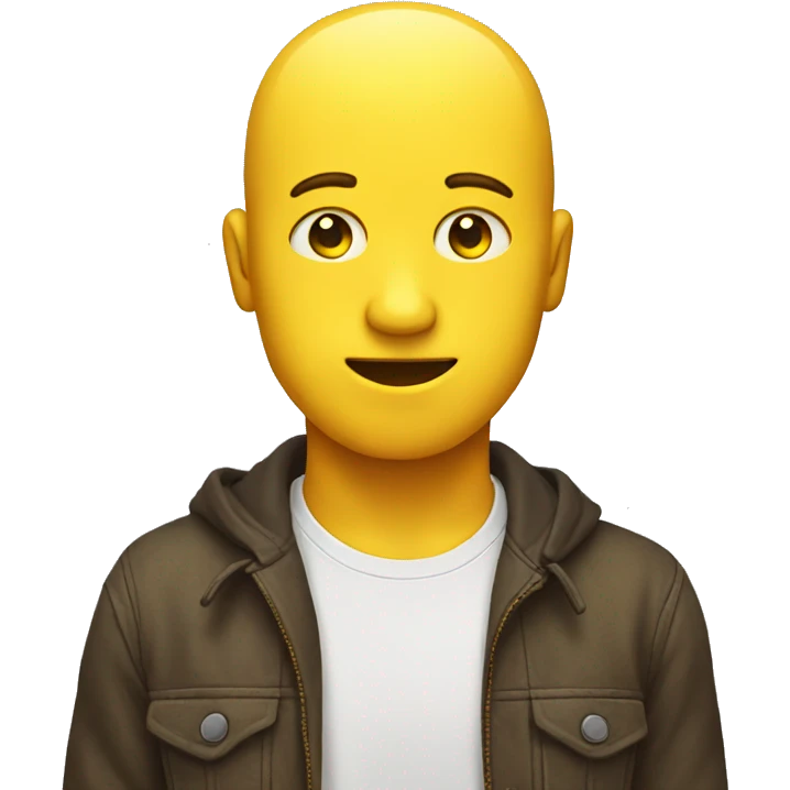 yellow emoji head side eyeing  emoji