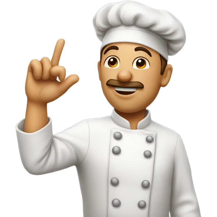 Chef emoji kiss hand emoji