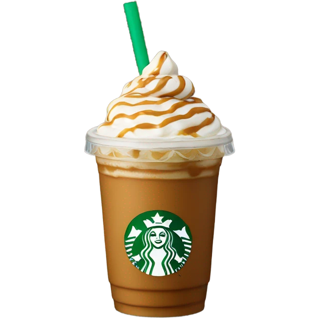 Caramel Crème Frappuccino Starbucks  emoji