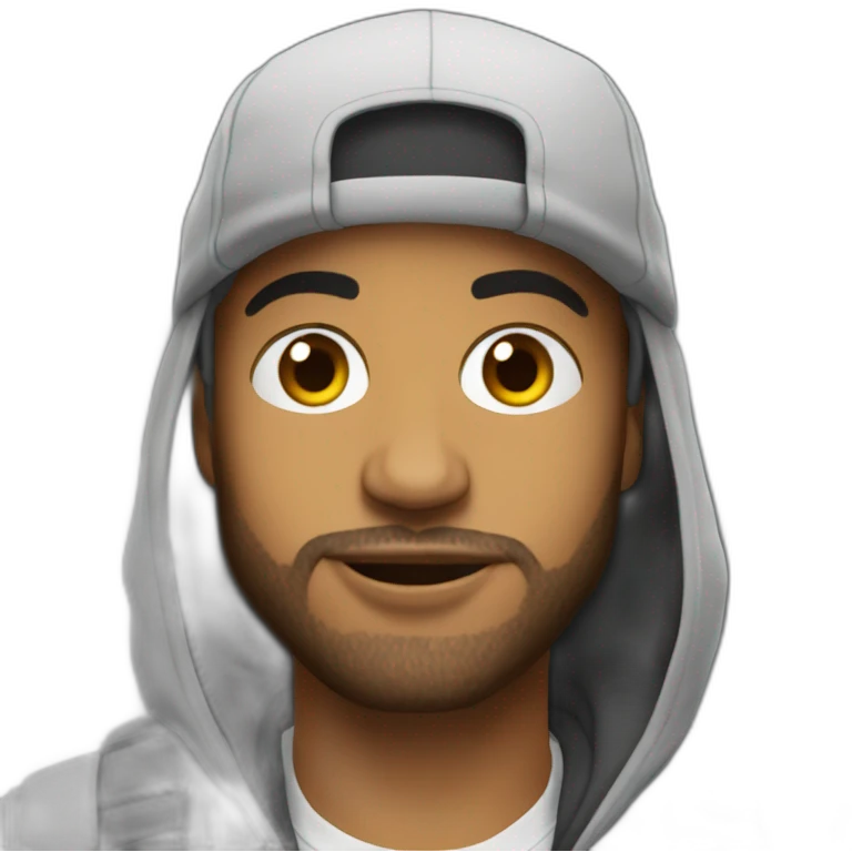 Mena Santana french rap emoji