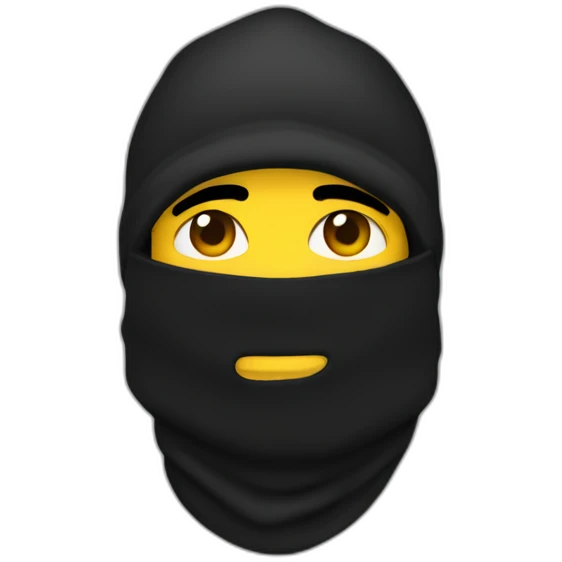 rapper with balaclava 667 emoji