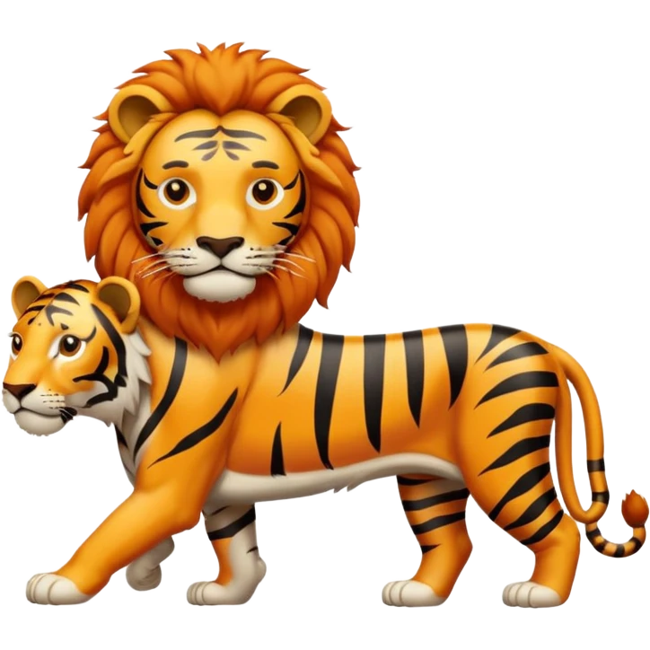 Tiger lion emoji