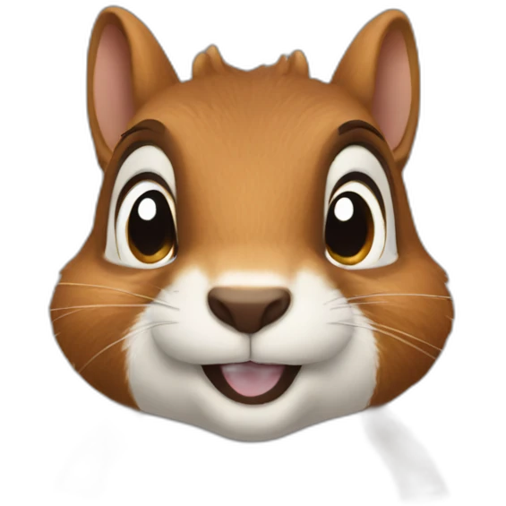 squirrel with mouth full emoji