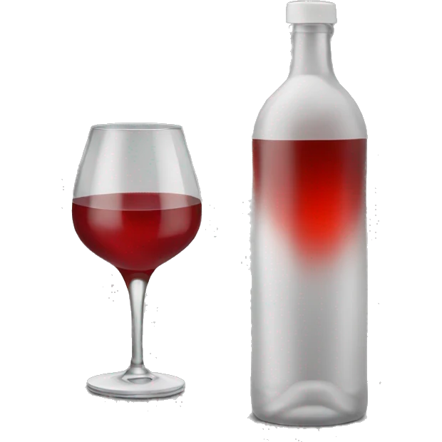 red alcohol emoji