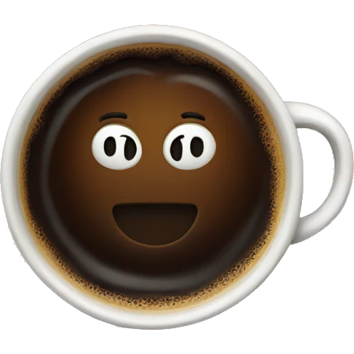 Black cup coffee  emoji