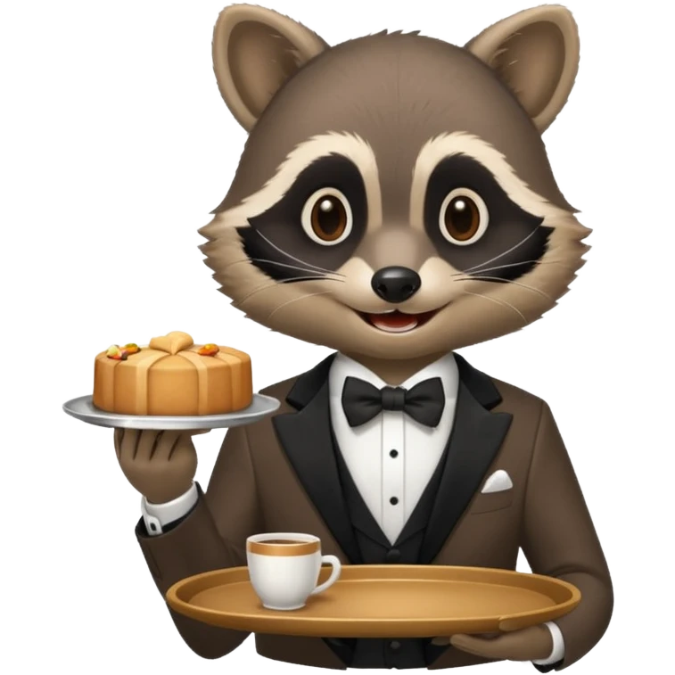 waitor racoon emoji
