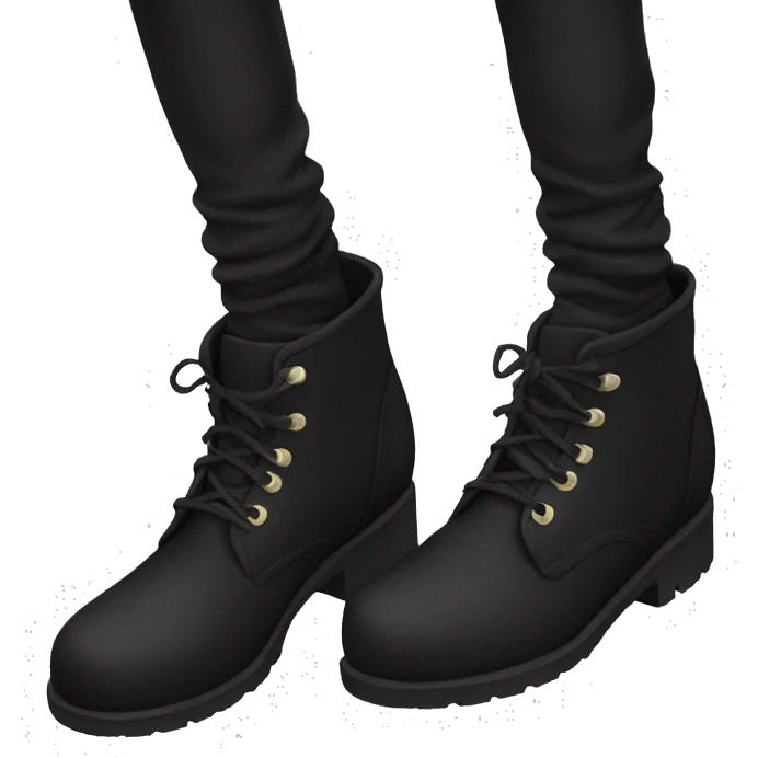 Black boots emoji