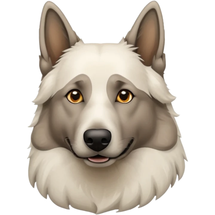 White belgian Shepard smoked bong emoji