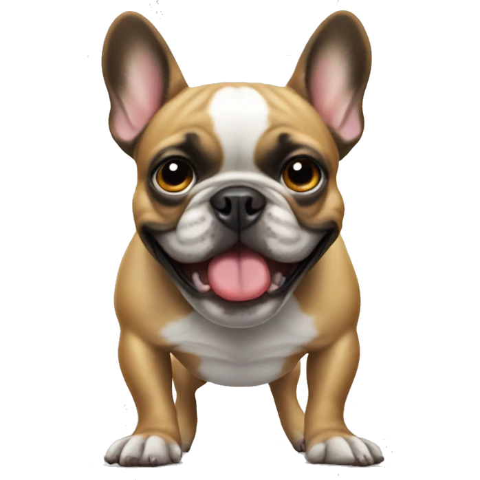 French bulldog twerking emoji