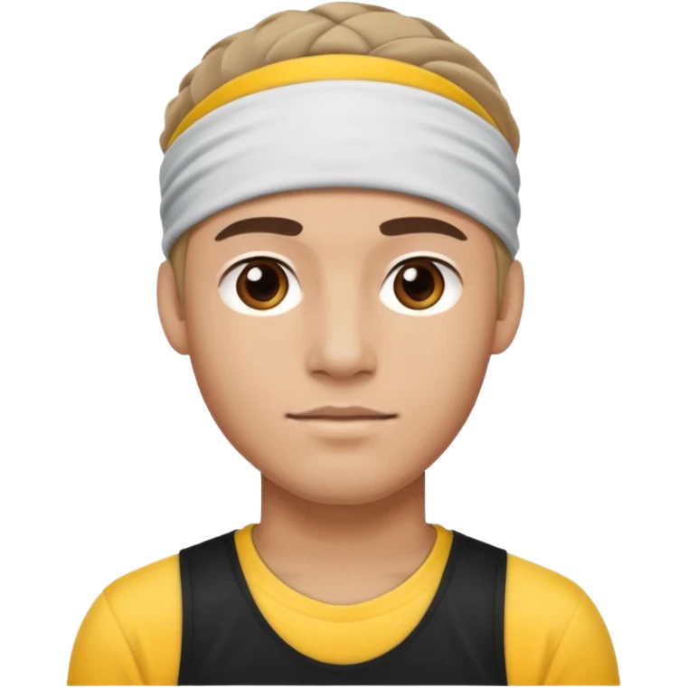sportive man with headband emoji