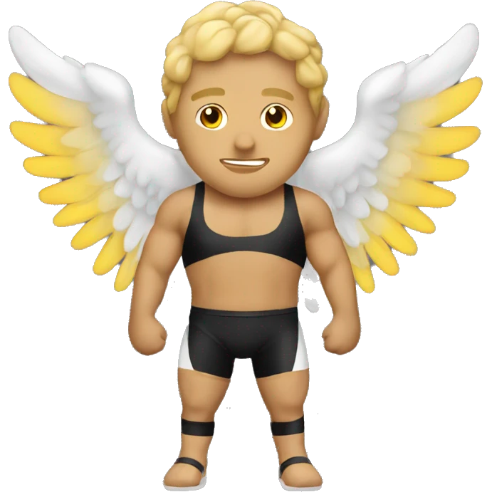 Wrestler angel emoji