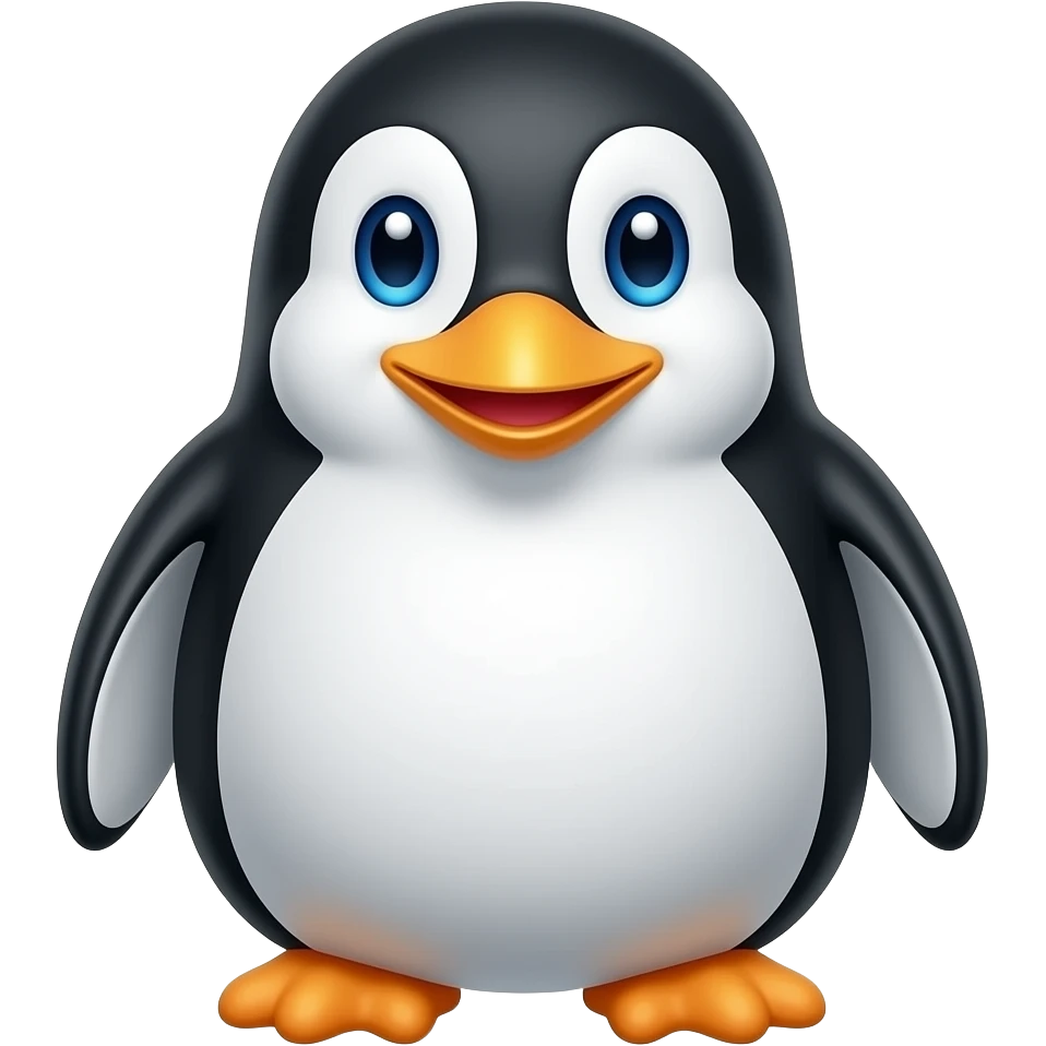 Пингвин с лицом таким что «кайф размазало меня» emoji