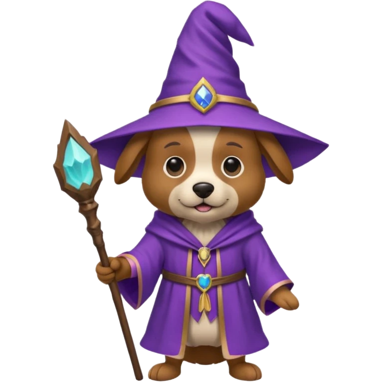 Dog wizard emoji