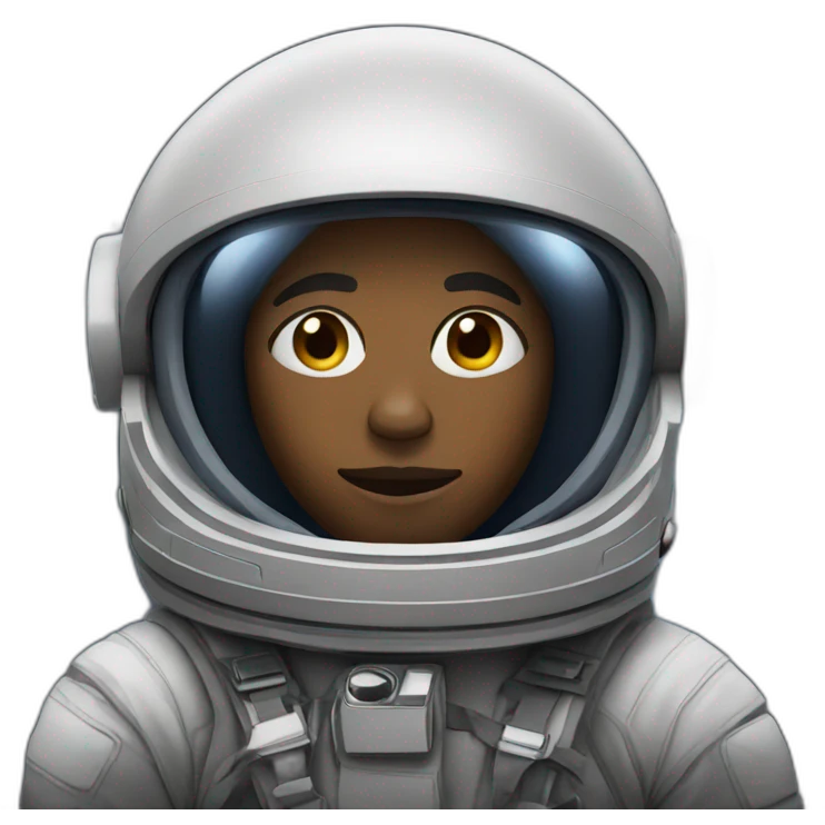 black man in space emoji