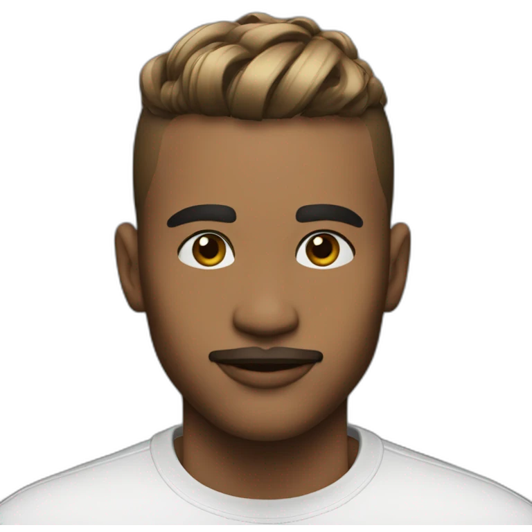 French Crop + Mid Fade styled down emoji