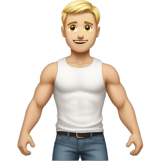 no muscle white boy full boy emoji