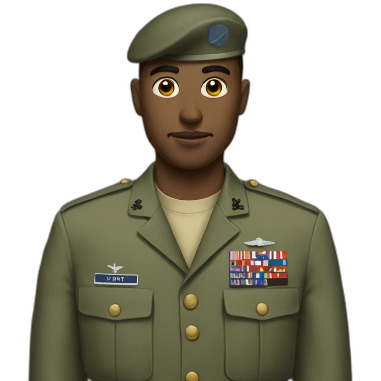 The military emoji