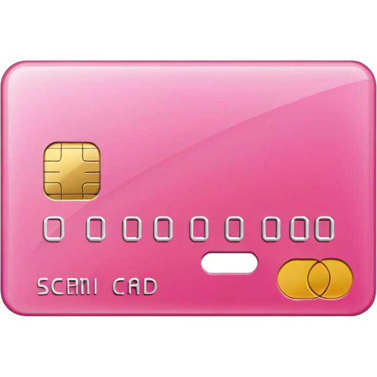 pink credit card emoji