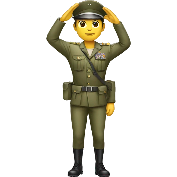 Soldier salute emoji