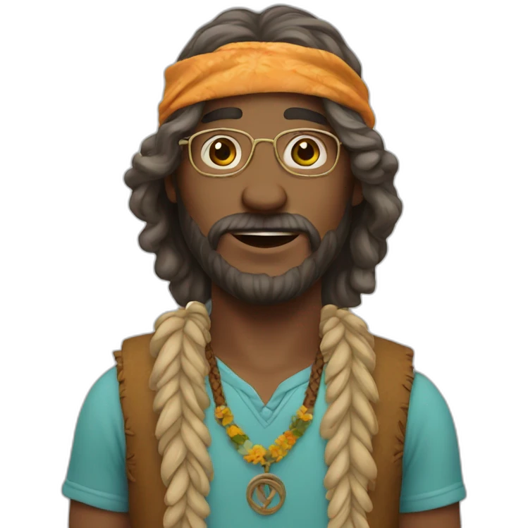 Hippie emoji