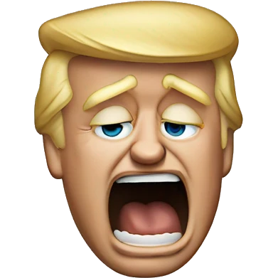 Donald Trump crying ￼ emoji
