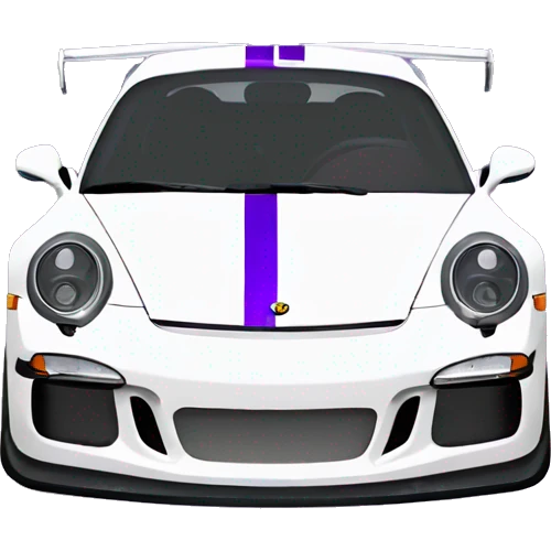 A Yamaha 250 driving a Porsche 911 GT3 modded with camber and is white and purple emoji