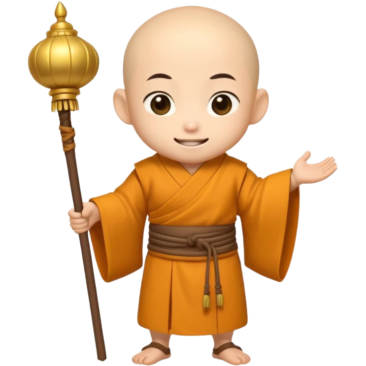 A small chibi-style monk character inspired by classic Journey-to-the-West aesthetics.

 emoji