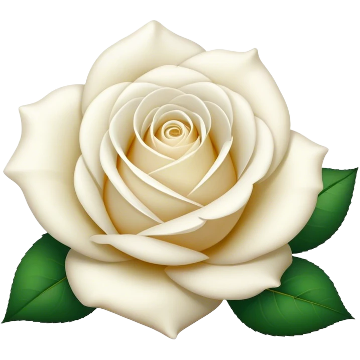 Rose blanche emoji