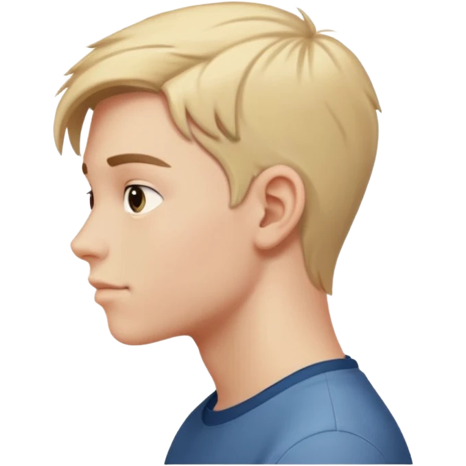 teen boy profile view emoji