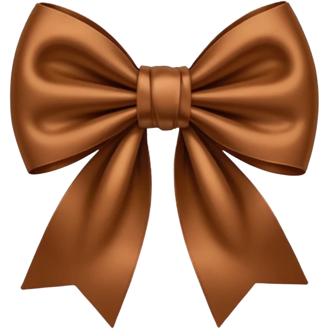 Brown bow emoji