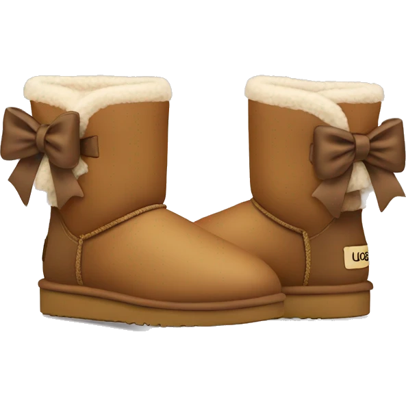 Uggs with bows emoji