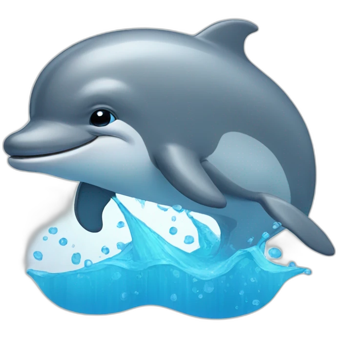 Sad dolphin emoji