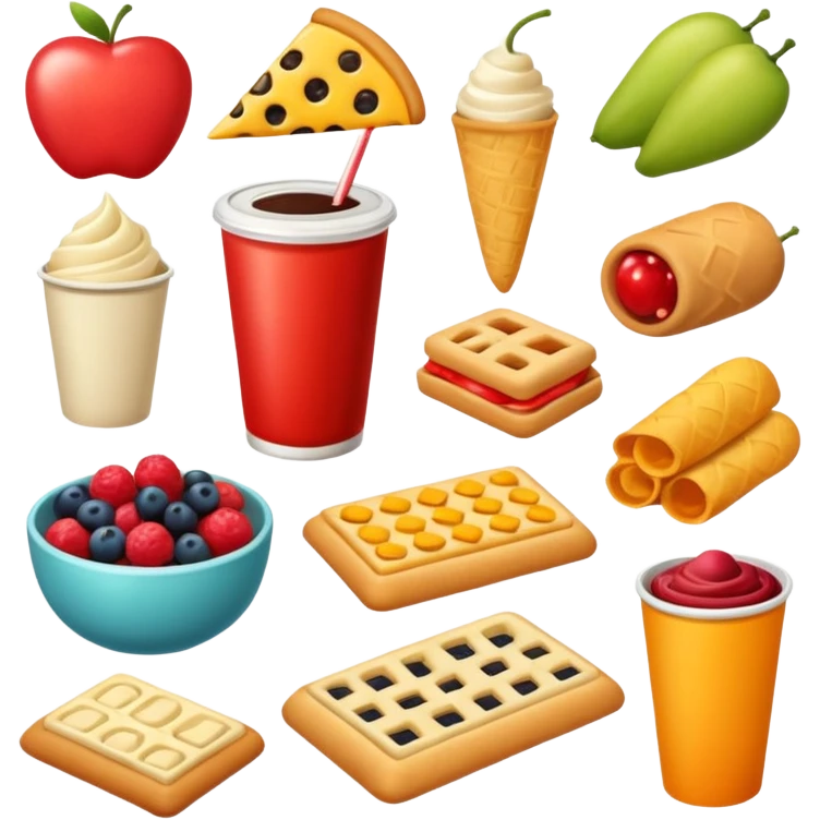variety of snack foods emoji