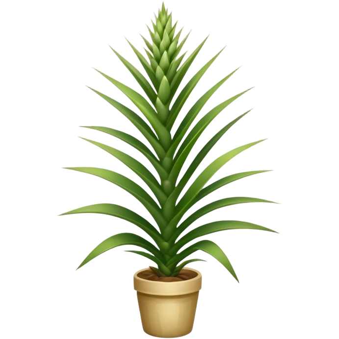 yucca plant with spiky green leaves emoji