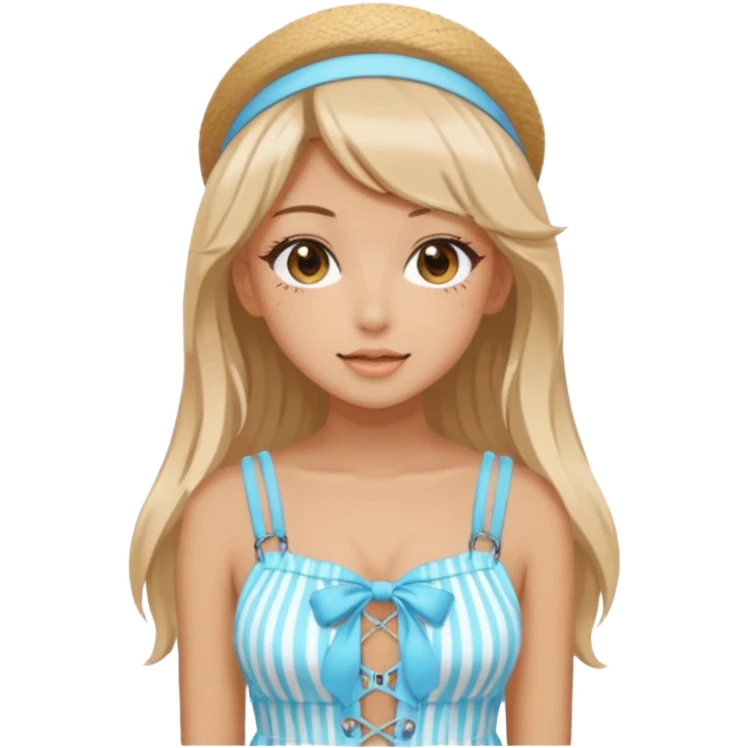Aesthetic Gyaru Summer Girl emoji
